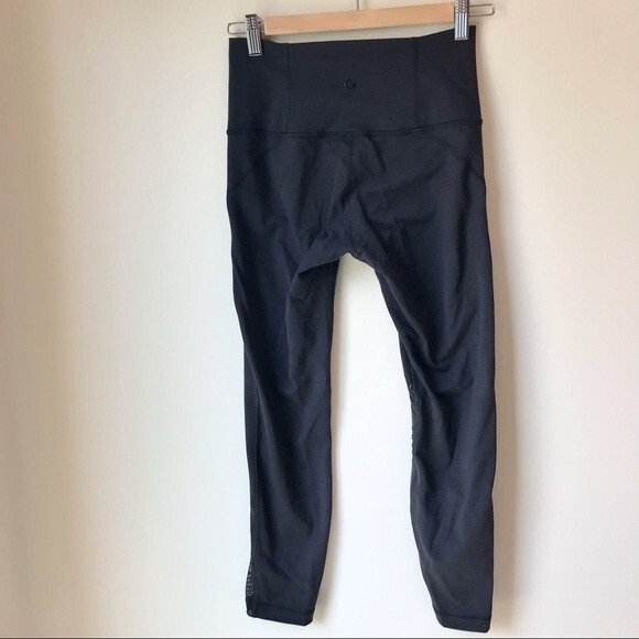 LULULEMON Leggings High Times Special Edition Metta Mesh Panels Black 7/8 Length - Picture 8 of 15